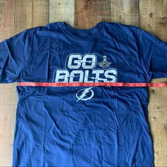 Fanatics NHL men’s size xl go bolts short sleeve tee tshirt in blue - Picture 2 of 8